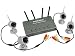 Weather-proof Wireless Security Camera System DVR Infrared Surveillance (4) Quad View Quad Display 2.4ghz Night Vision Real Time Color