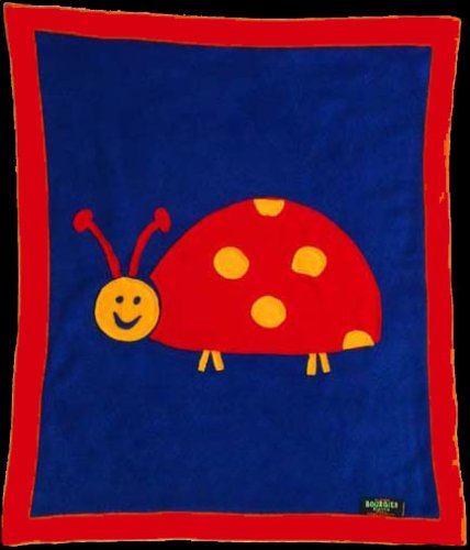 Cozyosko Buggy Blanket Navy/red Ladybird. Picture