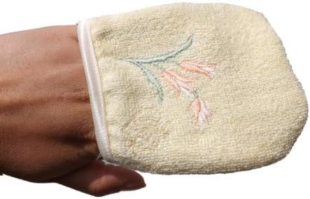 100% Pure Silk Face and body beauty Wash Cloth towel ,baby shower gift-yellow color