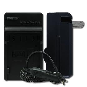 Charger for JVC miniDV Digital Camcorder GR-DVL510 +car by SIB