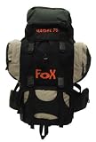  : Rucksack, "FOX Haidel 70", schwarz-sand, Nylon, mit aufwendiger R&uuml;ckenpolsterung
