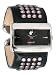Punky Fish G279.13PF Ladies Black Dial and Black Leather Bangle Watch