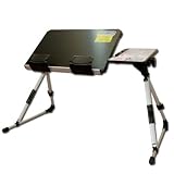 Laptop table, laptop table, folding table lightweight, long-black