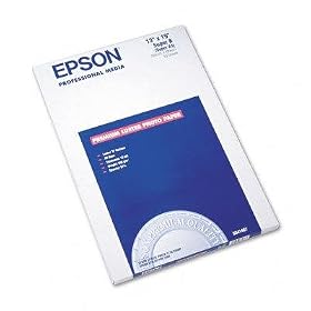 o Epson o - Luster Ultra-Premium Photo Paper, 13 x 19, 50 Sheets per Pack