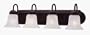 Livex 1074P-07 Home Basics 4 Light Vanity in Bronze