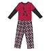 Sovereign Sleepwear Skateboarder knit top and Flannel pant Pyjama set - Red - 14 years