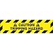 Accuform Signs PSR260 Slip-Gard Adhesive Vinyl Step-Style Floor Sign, Legend "CAUTION TRIPPING HAZARD", 24" Width x 6" Length, Black on Yellow