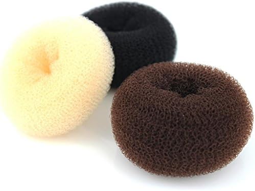 Wleec Beauty 3 Pieces Hair Donut Bun Maker, Large Medium Small Each One