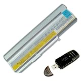 IBM Lenovo 3000 N100 0768 C200 8922 N200 0689 Replacement 6600mAh 9 Cells Battery replace FRU 42T4514 FRU 42T4516 FRU 42T5212 FRU 42T5256 FRU 92P1184 ASM 42T5213 FRU 92P1186 ASM 92P1185 40Y8315 40Y8322 series Laptop w/a USB 2.0 SD Card as a free gift