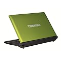 Toshiba Mini NB550D-111 25,7 cm (10,1 Zoll) Netbook (AMD C60, 1GHz, 1GB RAM, 320GB HDD, AMD HD 6290, Win 7 Starter) gr�n/schwarz