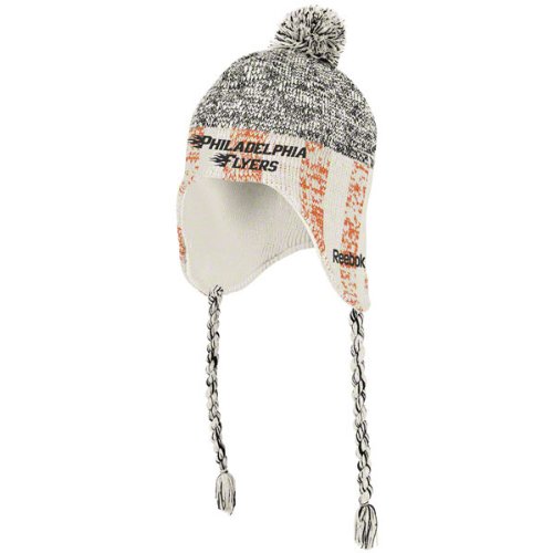 Reebok Philadelphia Flyers Lifestyle Tassle Knit Hat One Size Fits All