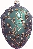 Museum Collection Faberg&Atilde;&copy; Moscow Carriage Egg Glass Ornament-Medium