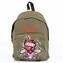 ED HARDY Backpack Skull oliv