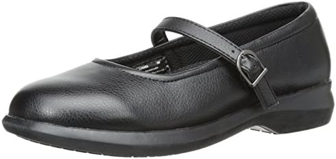 DS Work Women's Louisa Mary Jane Flat, Black, 6.5 M US
