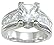 Cubic Zirconia CZ Princess Cut Engagement Anniversary Ring Size 9