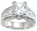 Cubic Zirconia CZ Princess Cut Engagement Anniversary Ring Size 5 6 7 8 9