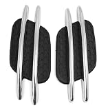 Removable 3M Adhesive Auto Trim Chrome Black Racing Car Air Scoop Hood Side Fender... by Astra Security