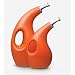 Rachael Ray Stoneware 2-Piece EVOO Oil and Vinegar Bottle Set, Orange