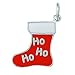 Sterling Silver Enamel Ho Ho Ho Christmas Stocking Charm