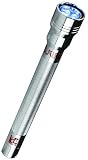 Universal Accessory - LED Flashlight Billet Aluminum L.E.D. Flashlights, W/ Pouch & Lanyard 5-LED Medium Chrome (170x24x16mm) Performance 1 pc