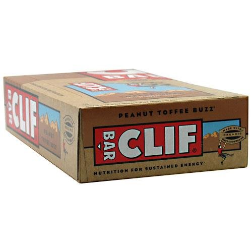 Clif Bar Energy Bar - Peanut Toffee Buzz, 12 - 2.4 oz (68 g) bars