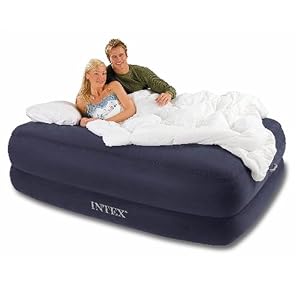 Intex 66955 Velvetaire® Flocked Queen Deluxe Memory Foam Airbed w/ Built-in AC-Pump