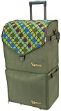 Creative Options Double Decker Rolling Tote, Sage/Vineyard