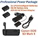 EASTSTAR Pro Power Kit (2x LP-E6 Batteries / ACK-E6 Power Adapter / BG-E6 Battery Grip) for Canon EOS 5D Mark II Digital SLR Cameras