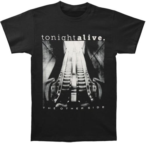 Tonight Alive Men's Black & White Album Cover T-shirt Large Black