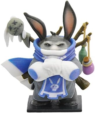 3D Printed "Baum! Ya" from Cross Hares Board Game - Full Color Sandstone Warrior Rabbit Figurine - Large