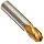 Niagara Cutter CB430 Carbide End Mill, General Purpose, TiN Coated, 4 Flutes, Ball End, 5/8" Cutting Length, 1/2" Cutting Diameter