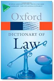 A Dictionary of Law (Oxford Paperback Reference)