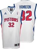 Richard Hamilton Jersey: adidas White Replica #32 Detroit Pistons Jersey - X-Large