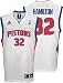 Richard Hamilton Jersey: adidas White Replica #32 Detroit Pistons Jersey - X-Large