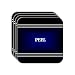 Personal Name Gift - PEEL Set of 4 Mini-Mousepad Coasters (black design)