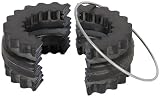 Lovejoy 36419 Size 8E 2-Piece Design S-Flex Coupling Sleeve, EPDM Rubber, Inch, 5.06" OD, 2.5" Length, 1135 in-lbs Nominal Torque
