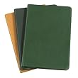 8 Inch Flexible Cover Journal, Genuine Calfskin Leather, Lined Pages, 5-1/2" x 8"