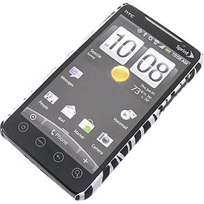 Shield  Faceplate Htc 7  Cover Case  Design Sprintwca207 Zebra Blackwhite