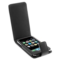 GTMax Permium Durable Leather Flip Carrying Case - Black for Apple iPod touch 8GB 32GB 64G 3rd 3G Generation NEWEST MODEL