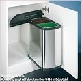Duo 3416 - wei� Abfallsammler / Trennsystem / M�lleimer 801.1.268