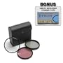Digital Concepts High Resolution 58mm 3-piece Filter Set (UV Fluorescent Polarizer) For The S Zoom f/2.8-4 DG Compact High Speed Zoom Autofocus Lens for Pentax