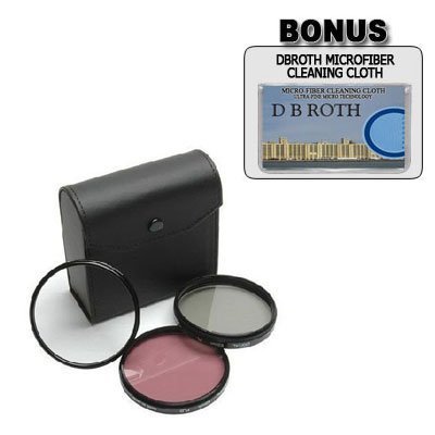 Cheap Digital Concepts High Resolution 3-piece Filter Set (UV Fluorescent Polarizer) For The Tamron f/3.5-6.3 XR Di VC LD Aspherical IF Macro Autofocus Lens for Nikon