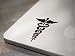 Caduceus Medical Symbol Laptop Tablet Notebook Car Vinyl Decal Sticker - Black