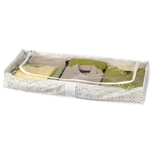 Household Essentials 4062-1 Under-the-Bed Storage Chest, Colorful Dots