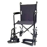 Karman Healthcare Set of: CU-Seat-Cushion and LT-20 and CU-Back-Cus Ultra Lightweight Transporter with Fixed Full Arms