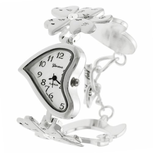 Geneva Platinum Lucky Charm Toggle Watch