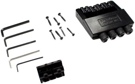 Headless 4 String Bass Guitar Bridge in Black