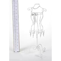 Ornamental Wire Frame Mannequin 38cm With Pearl Beads (839187)