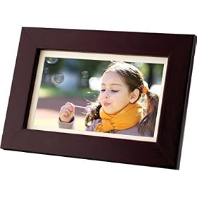 Coby DP700WD 7-Inch Widescreen Digital Photo Frame (Wood Design)