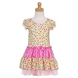 Laura Dare Pink Green Tulle Cupcake Nightgown Girls 4